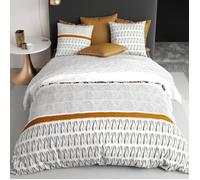 Housse de couette 260x240 LOUXOR + 2 taies coton 57 fils