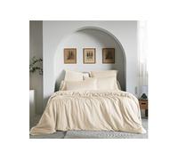 Housse de couette 260x240 lyocell uni pampa Lysandre