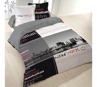 Housse de couette 260x240 manhattan + 2