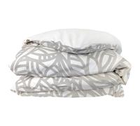 Housse de couette 280x240 cm 100% coton lavé SERENA Beige écru