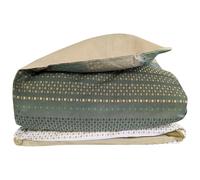 Housse de couette 280x240 cm 100% coton NIAGARA vert Kaki