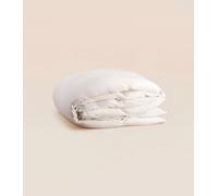 Housse de couette 280x240 cm - Satin de coton - Blanc - Douce, légère et résistante - Confectionnée au Portugal - Tediber