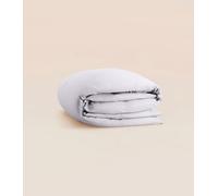 Housse de couette 280x240 cm - Satin de coton - Gris - Douce, légère et résistante - Confectionnée au Portugal - Tediber