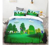 Housse De Couette 3 Pieces Super Mario Rouge Vert Jeu Anime Personnage Dessin Anime Enfants Vacances Cadeau Anime Hd Impression Chambre Décor