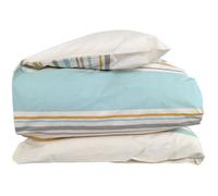 Housse de couette 300x240 cm coton HUGO beige/moutarde