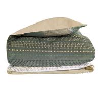 Housse de couette 300x240 cm 100% coton NIAGARA vert Kaki