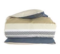 Housse de Couette 300x240 cm Percale 100% Coton Marlow Acier