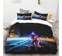 Housse De Couette 3d Exquise Dessin Anime Sonic Anime Motif Impression Numérique Parure De Lit Couette Lit Jeunesse Enfants Fille Garçons Cadeau