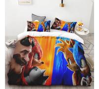 Housse De Couette 3d Exquise Dessin Anime Sonic Papier Peint Anime Impression Numérique Ensemble De Literie Couette Lit Doux Jeunesse Enfants Garçons Cadeau