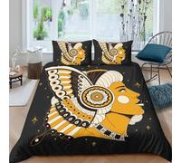 Housse de Couette 3D Imprimée Abstrait Microfibre Doux Décoration Chambre Parure de Lit Art Figuratif pour Adultes Adolescents Cadeau Super King（260x220cm）