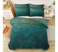 Housse De Couette Abstrait Texture Art 140 Cm X 200 Cm - Parure De Lit 3 Pièces avec 2 Taies D’Oreiller - Vert Douce, Respirante Microfibre De Haute Qualité