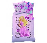 Housse de couette - BARBIE - 140 x 200 cm - 100% coton - Lavable en machine - Officielle