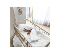 Housse de Couette bébé Coton lavé 80x120 - SOMEO Blanc