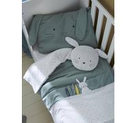 Housse de couette bébé MENTHE A L'EAU vert 100X120