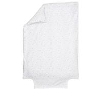 Housse de couette bébé - P'tit Basile - 100x140 cm - 100% coton bio - Imprimé mini cœurs - Lavable en machine