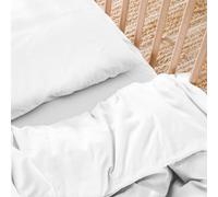 Kadolis - Housse de Couette Bébé 100x140 cm Satin de Coton Bio lavé