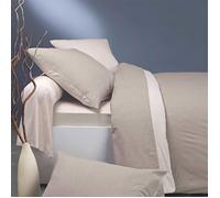 Housse de couette bicolore en viscose de bambou ÉCORCE - A demain - 200 x 200 cm - Lin/Crème