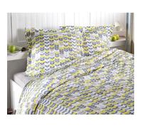 Housse de couette - Cabane - 220x240 cm - 100% Coton - 2 taies 63x63 cm - Jaune