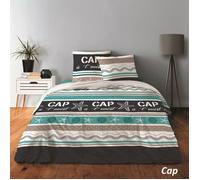 Housse de couette - CAP - 220 x 240 cm - 100% Coton - 57 fils/cm² - 2 Taies d'oreiller