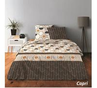 Housse de couette - Capri - 220 x 240 cm - 100% Coton - 57 fils/cm² - 2 Taies d'oreiller