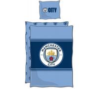 Housse de couette - CARBOTEX - Manchester City - Polyester - 140x200 cm - Bleu