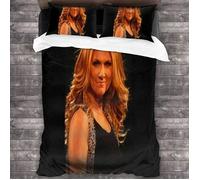 Housse de Couette - Celine Dion - Concert Singing - Impression 3D - Multicolore - 200x200cm