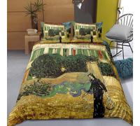 Housse De Couette Chaose Simple Double, Tableau De Van Gogh, Parure De Lit Réversible Pour Lit Double