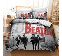 Housse De Couette Chaose Simple Double, The Beatles, Parure De Lit Réversible Pour Lit Double