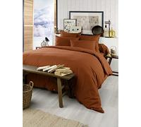 Housse de Couette Chaude en Flanelle 240 x 220 cm Candice Orange