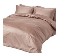Housse de couette coton égyptien Bio 400 fils - Marron - 135 x 200 cm