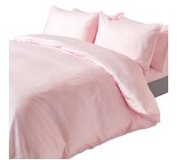 Housse de couette - Coton Égyptien - Rose - 135 x 200 cm - 330 fils - Hypoallergénique