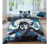 Housse De Couette De Wednesday,Parure De Lit Addams,Impression 3D Microfibre Ensemble De Cadeaux,pour Les Garçons Et Les Filles Single(135x200cm)