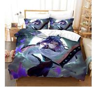 Housse de couette Demon Slayer Blade Ninja Butterfly - Multicolore - Synthétique - 140x200cm