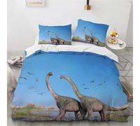 Housse De Couette Dinosaure Double En Microfibre 3d, Parure De Lit Jurassic World Park, Motif Dinosaure, Pour Chambre D'enfant, Adolescent Ou Garcon