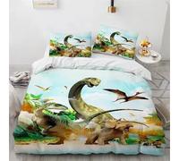 Housse De Couette Dinosaure Double En Microfibre 3d, Parure De Lit Jurassic World Park, Motif Dinosaure, Pour Chambre D'enfant, Adolescent Ou Garcon