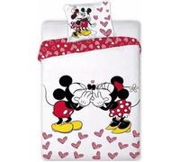 Housse de couette - Disney - Mickey-Minnie Amoureux - 140x200 cm - Taie 63x63 cm - Microfibre