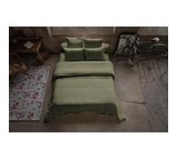 Housse de Couette Double Gaze de Coton Luxe 260 x 240 cm Gaia Romarin