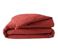 Douceur d'Intérieur Housse de couette Lina 100% coton 140 x 200 cm Terracotta