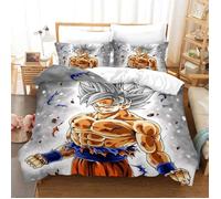 Housse de couette Dragon Ball 3 Pcs - Motif anime 3D - King -135x200cm