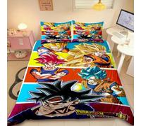 Housse De Couette Dragon Ball Animation Goku Anime Parure De Lit Simple Twin Double Full Queen King Size Decoration De Chambre D'enfant