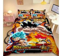 Housse De Couette Dragon Ball Animation Goku Anime Parure De Lit Simple Twin Double Full Queen King Size Decoration De Chambre D'enfant