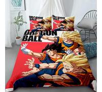 Housse De Couette Dragon Ball Animation Goku Parure De Lit Simple Twin Double Full Queen King Size Decoration De Chambre D'enfant Cadeau