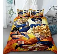 Housse De Couette Dragon Ball Cartoon Parure De Lit Housse De Couette Confort Queen King Size Pour Enfants Cadeau Chambre Décor