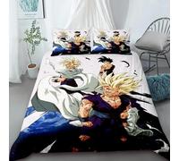 Housse De Couette Dragon-Ball Cartoon Parure De Lit Housse De Couette Housse De Couette Housse De Couette Housse De Couette Queen King Size Decoration D'intérieur Pour Enfants Cade