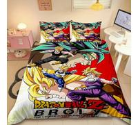 Housse De Couette Dragon Ball Cartoon Parure De Lit Housse De Couette Twin Single Queen King Size Decoration D'intérieur Pour Enfants Cadeau