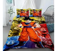 Housse De Couette Dragon Ball Comfort Housse De Couette Cartoon Twin Size Parures De Lit Pour Cadeaux De Noël Decoration D'intérieur