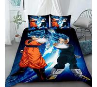 Housse De Couette Dragon Ball Comfort Housse De Couette Cartoon Twin Size Parures De Lit Pour Cadeaux De Noël Decoration D'intérieur
