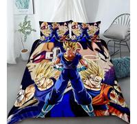 Housse De Couette Dragon Ball Goku, Housse De Couette Confortable Pour Lit Double, Queen Size Et King Size, Pour Chambre D'enfant, Textile De Maison, Cadeau Pour Enfants