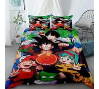Housse De Couette Dragon Ball Goku, Housse De Couette Confortable Pour Lit Double, Queen Size Et King Size, Pour Chambre D'enfant, Textile De Maison, Cadeau Pour Enfants