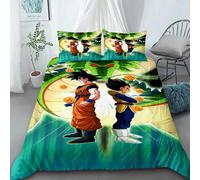 Housse De Couette Dragon Ball Goku, Housse De Couette Confortable Pour Lit Double, Queen Size Et King Size, Pour Chambre D'enfant, Textile De Maison, Cadeau Pour Enfants